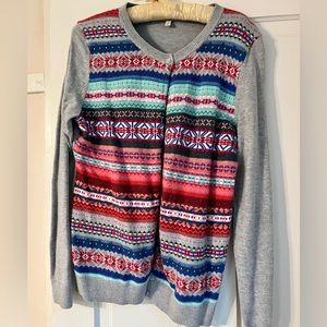 Talbots Fair Isle Cardigan